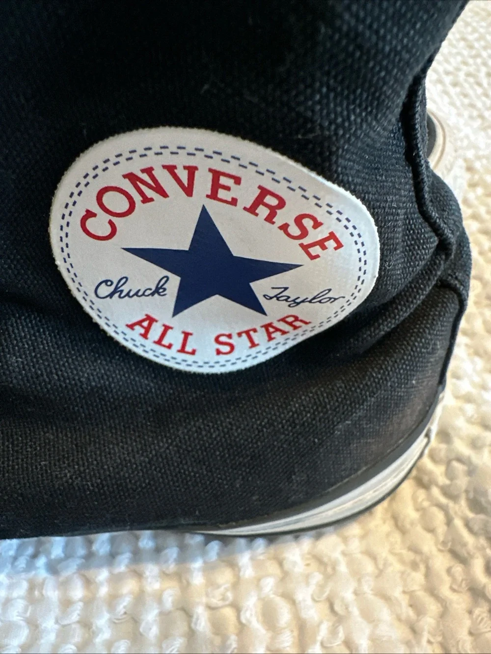 Chuck Taylor Converse Classic Black High-Top Kids Sneakers with White Trim